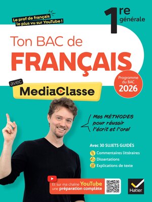 cover image of Ton Bac de français avec MediaClasse (programme d'oeuvres 2025-2026)